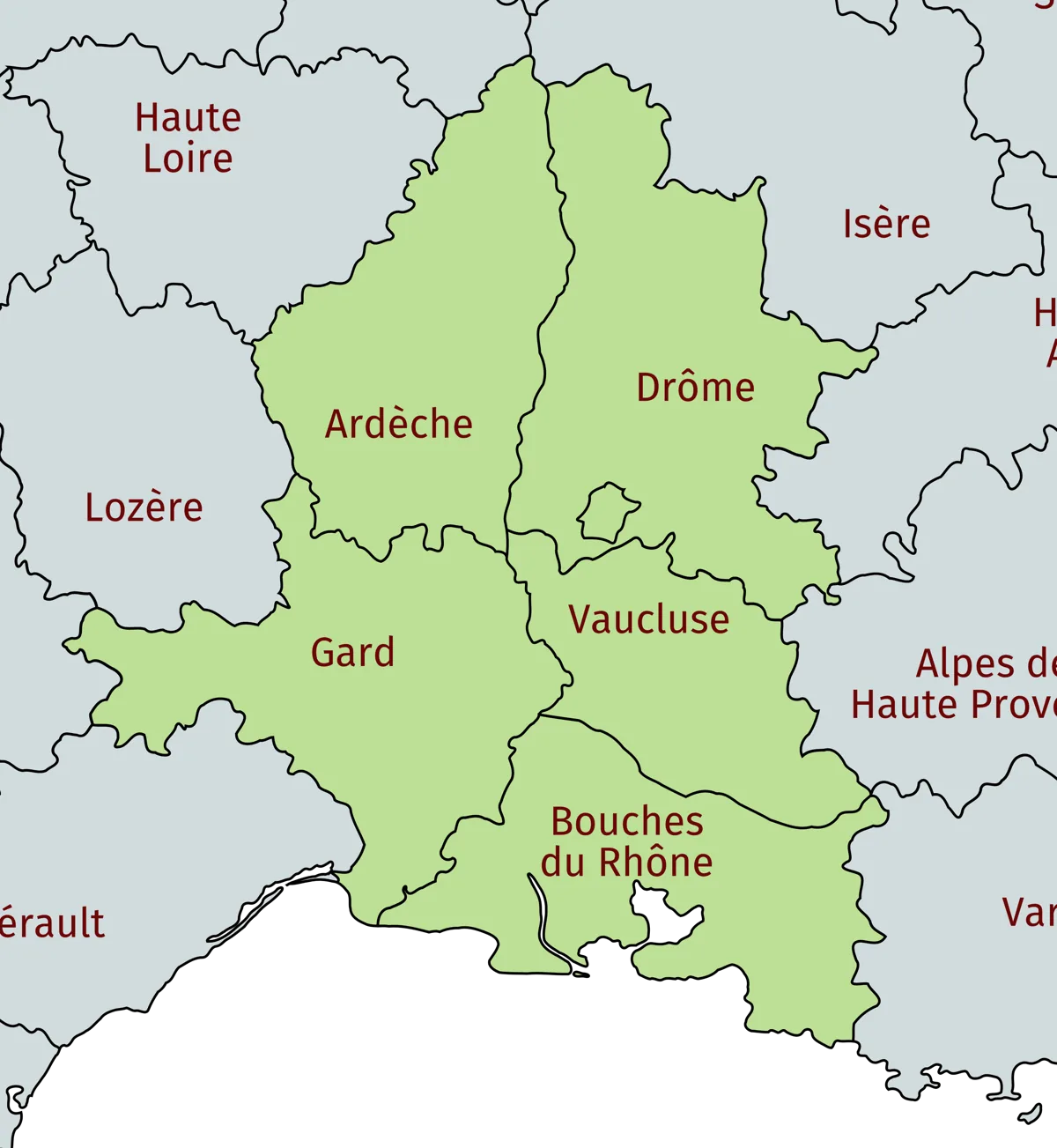 Carte du secteur d'intervention